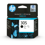HP 305 - 3.55 ml - nero - originale - cartuccia d'inchiostro - per Deskjet 1255, 23XX, 27XX, 41XX; DeskJet Plus 41XX; ENVY 60XX, 64XX; ENVY Pro 64XX